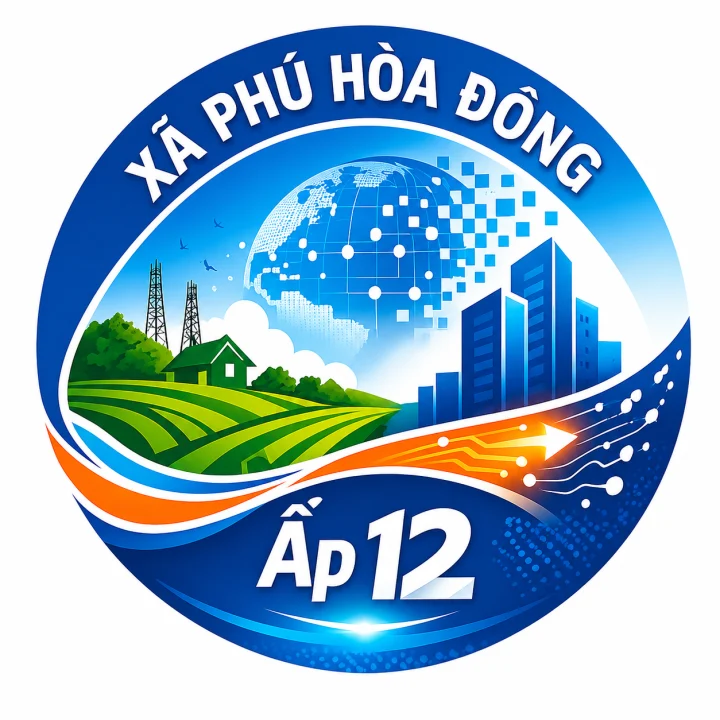 Huy hiệu Ấp 12 — Xã Phú Hòa Đông